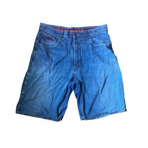 Pelle Pelle Vintage Mens Denim Cargo Shorts Casual Street Gear 34